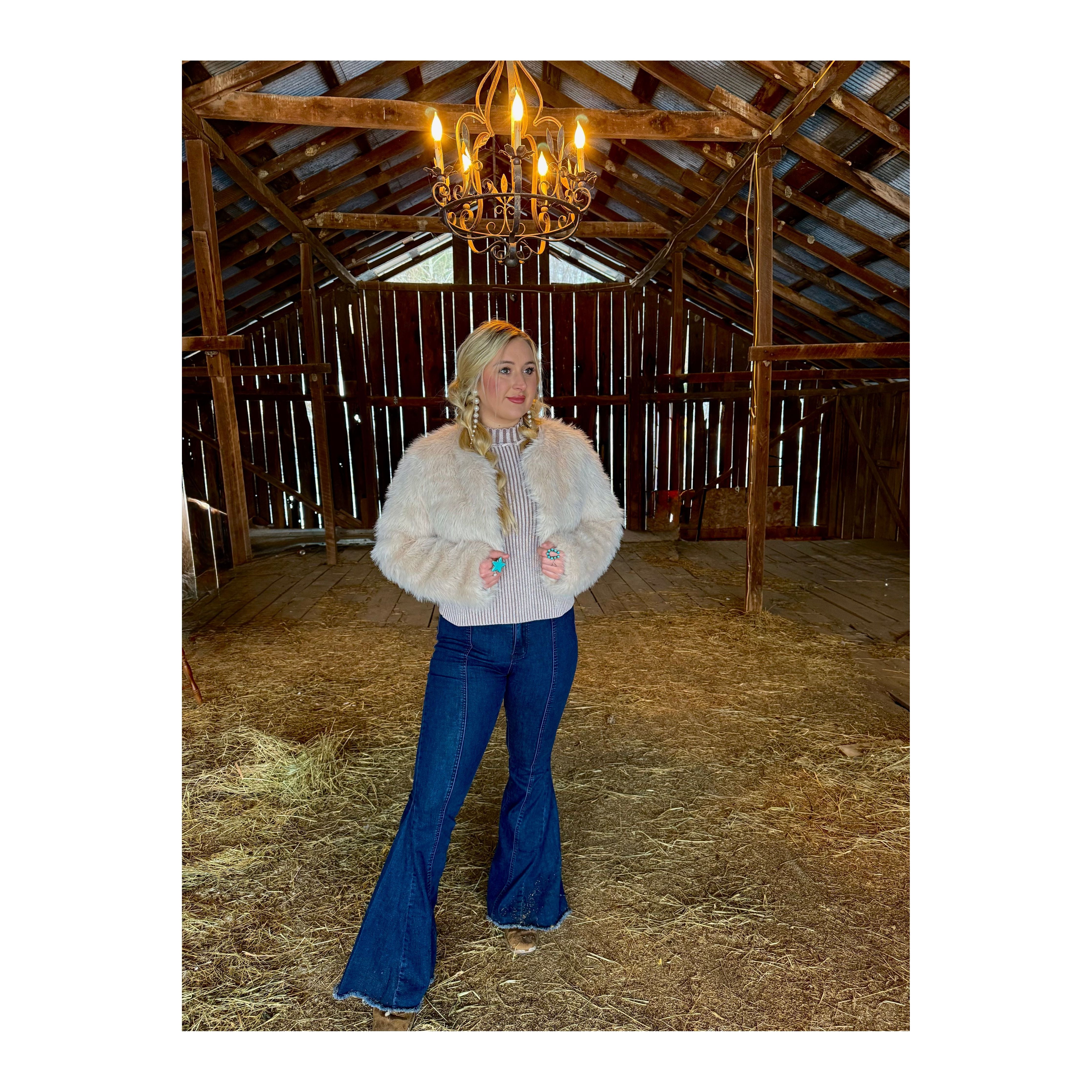 Aspen Cream Faux Fur Coat