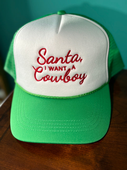 Santa I Want A Cowboy Hat