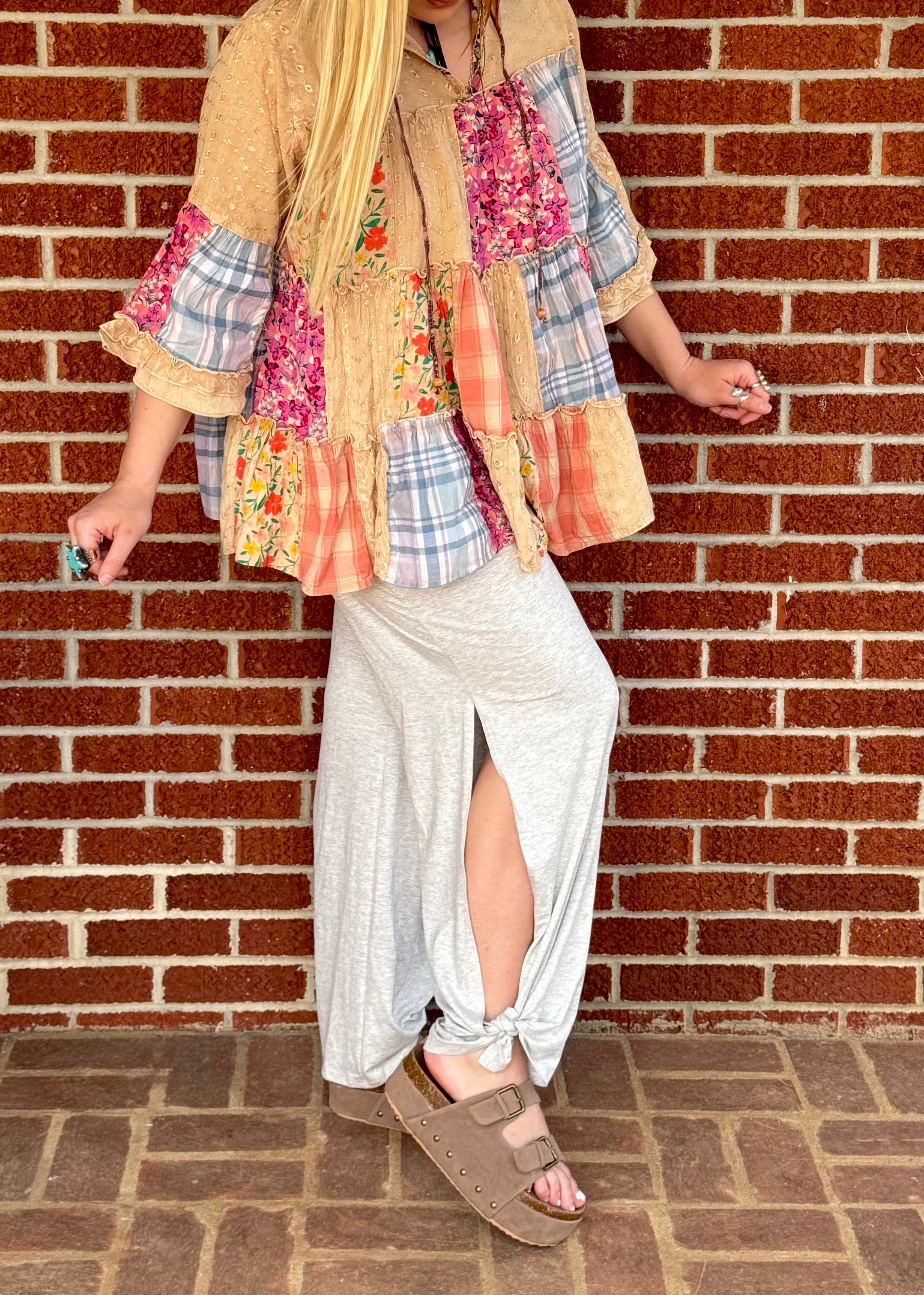 Casual Chic Split Side Tied Pant