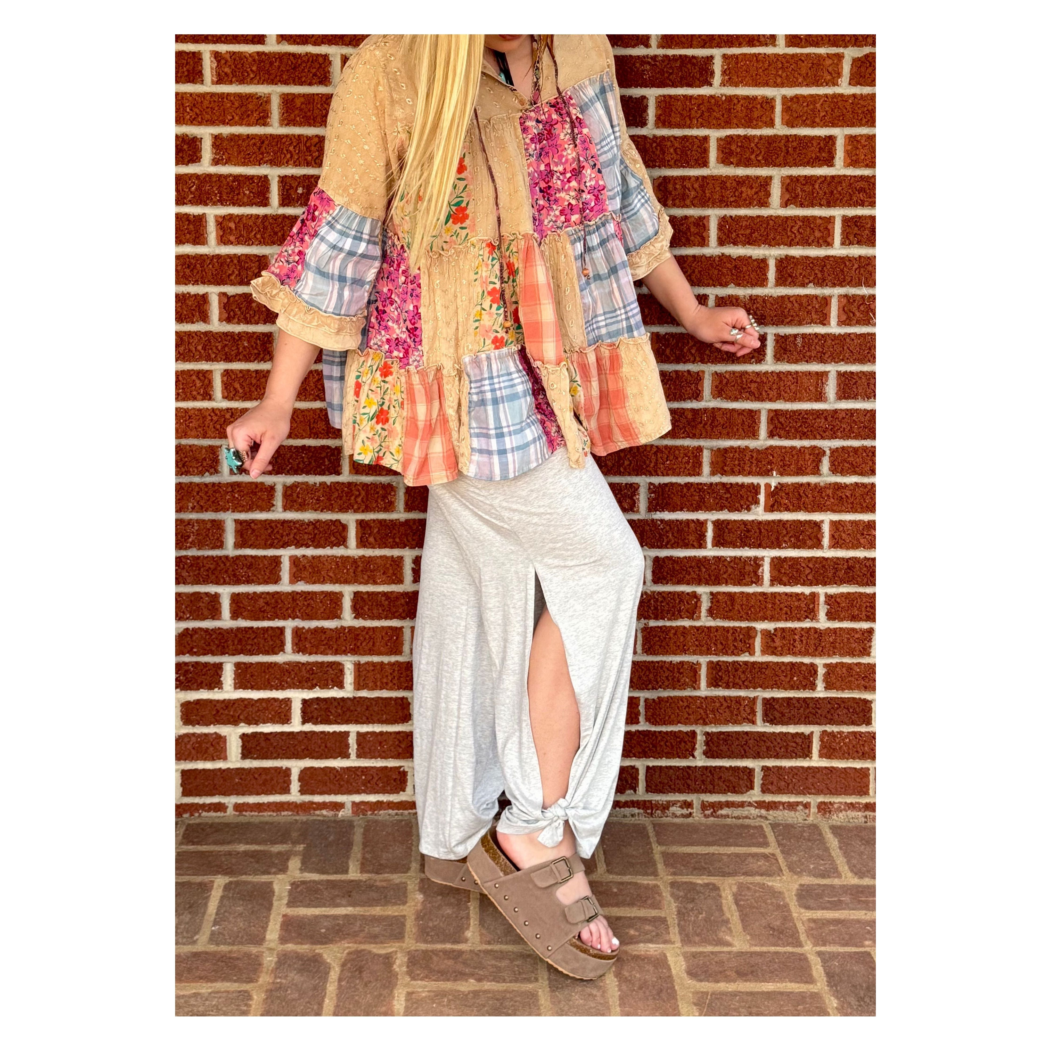 Casual Chic Split Side Tied Pant