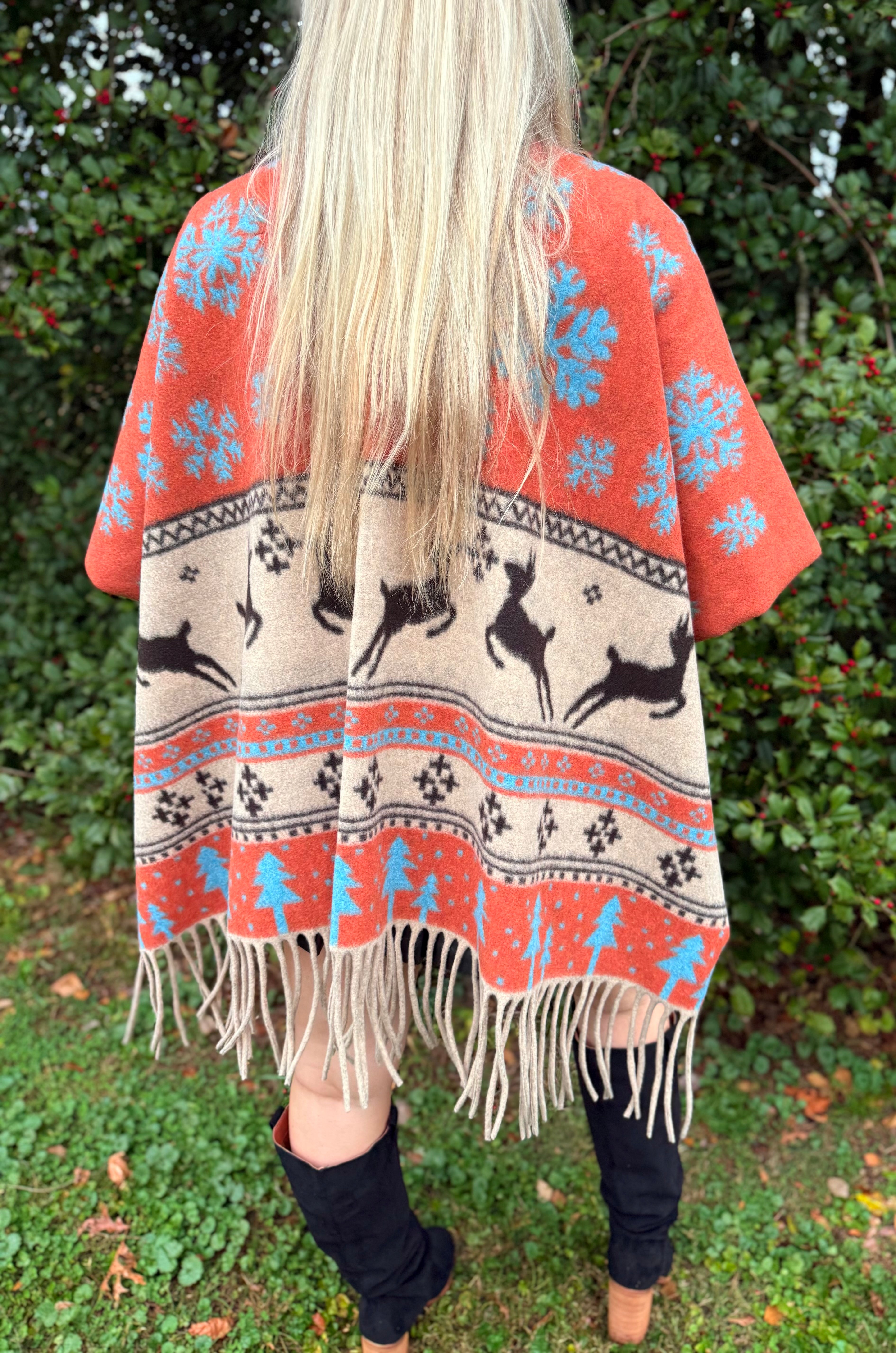 Fringed Winter Shawl