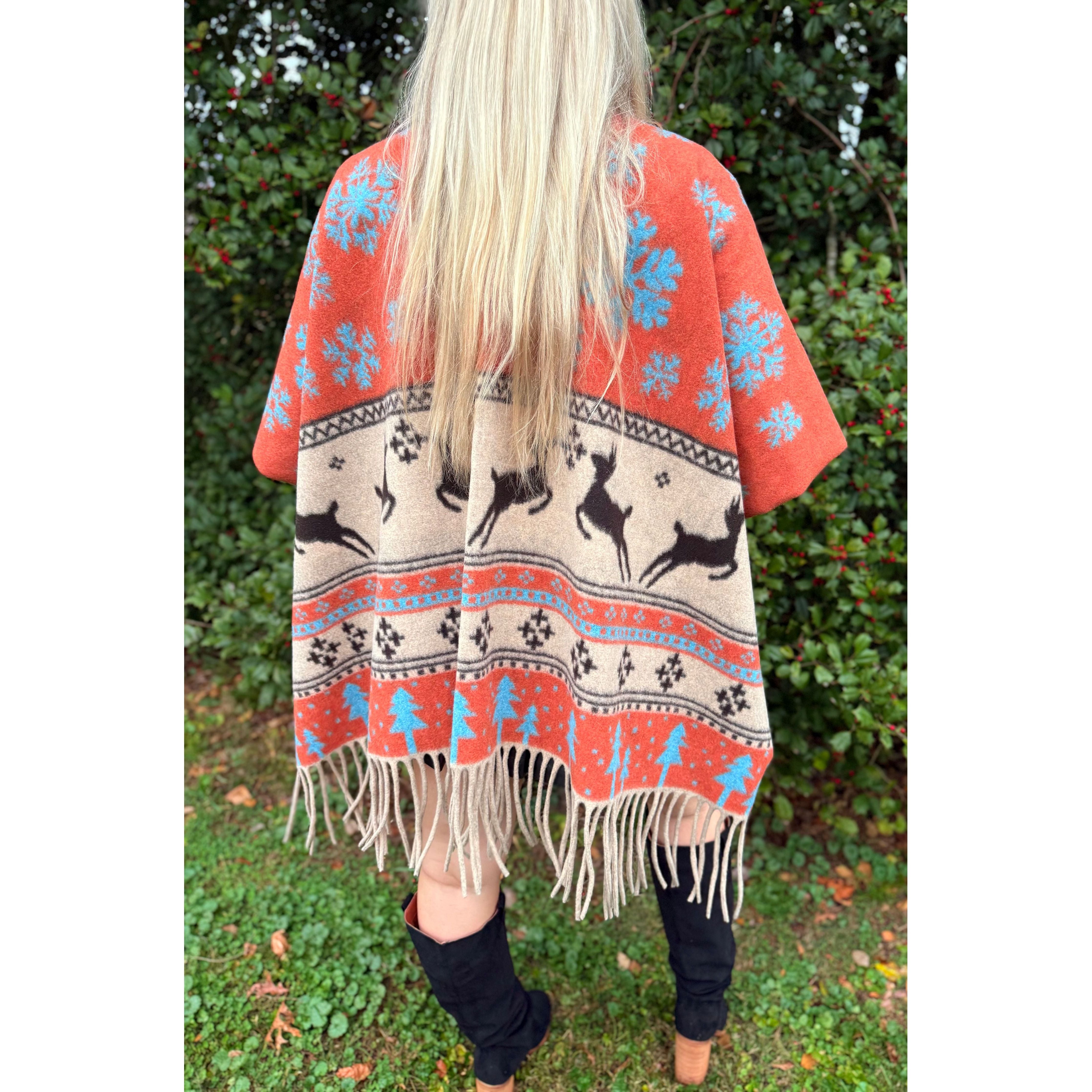 Fringed Winter Shawl