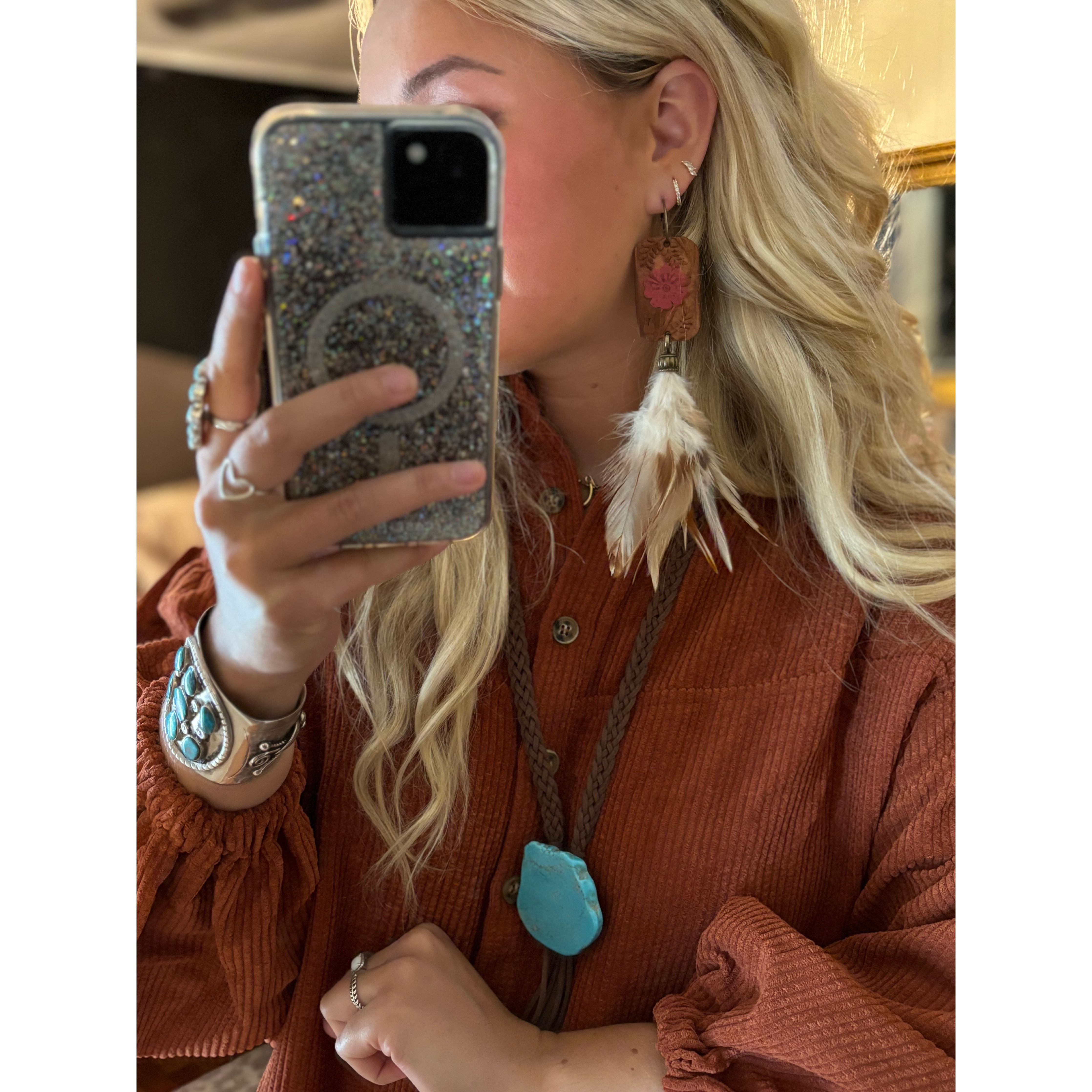 Flirty Feather Earrings